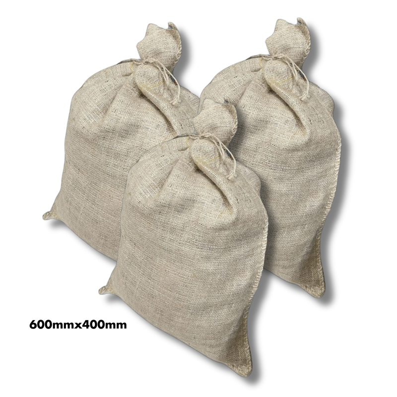 Jute Sandsäcke mit Bindeband 40 x 60 cm unbefüllt 1 Stk.