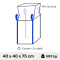 MINI BIG BAG 40 x 40 x 75cm Standard unbeschichtet 4 Hebeschlaufen mit Schürze 120 Liter 250 kg Tragslast 360er Set