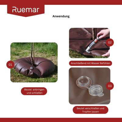PVC-Baumbewässerungssack 55L "Ring" - 420 g/m² ohne Schloss
