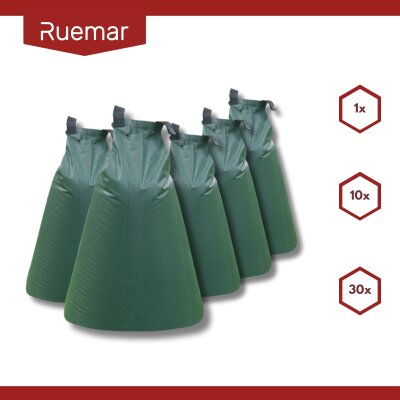 PVC-Baumbewässerungssack 55L - 420 g/m² ohne Schloss 10er Set