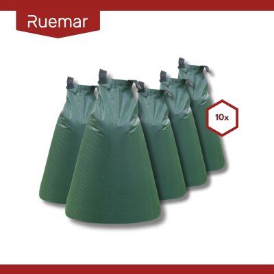 PVC-Baumbewässerungssack 55L - 420 g/m² ohne Schloss 10er Set